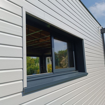 Extension Ossature bois sur pieux métalliques